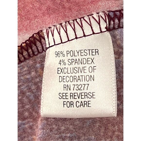 Dana Buchman Purple‎ Surplice Ruched Belted Abstract Dress Sz XLARGE - Picture 4 of 6